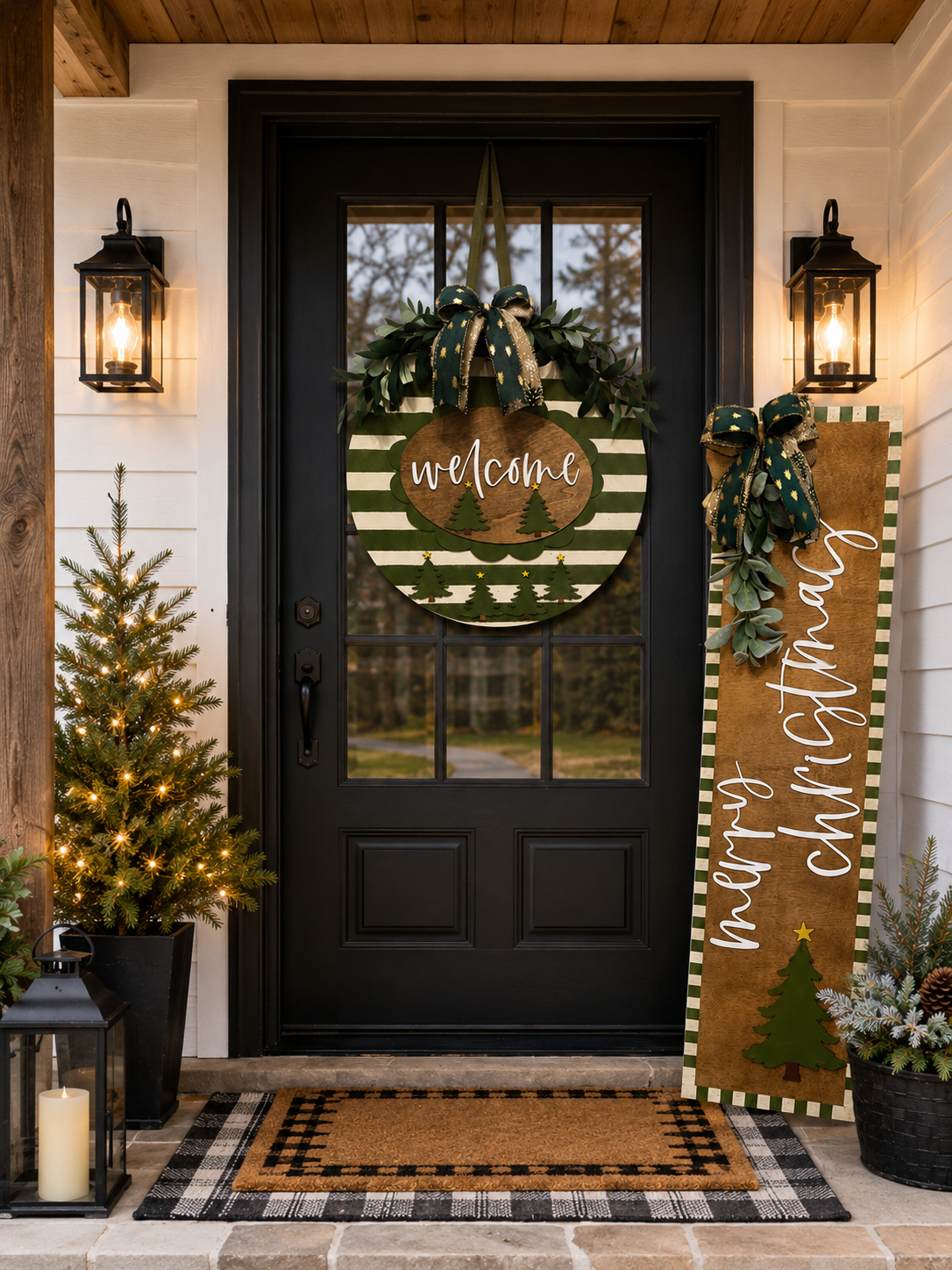 Christmas porch decor